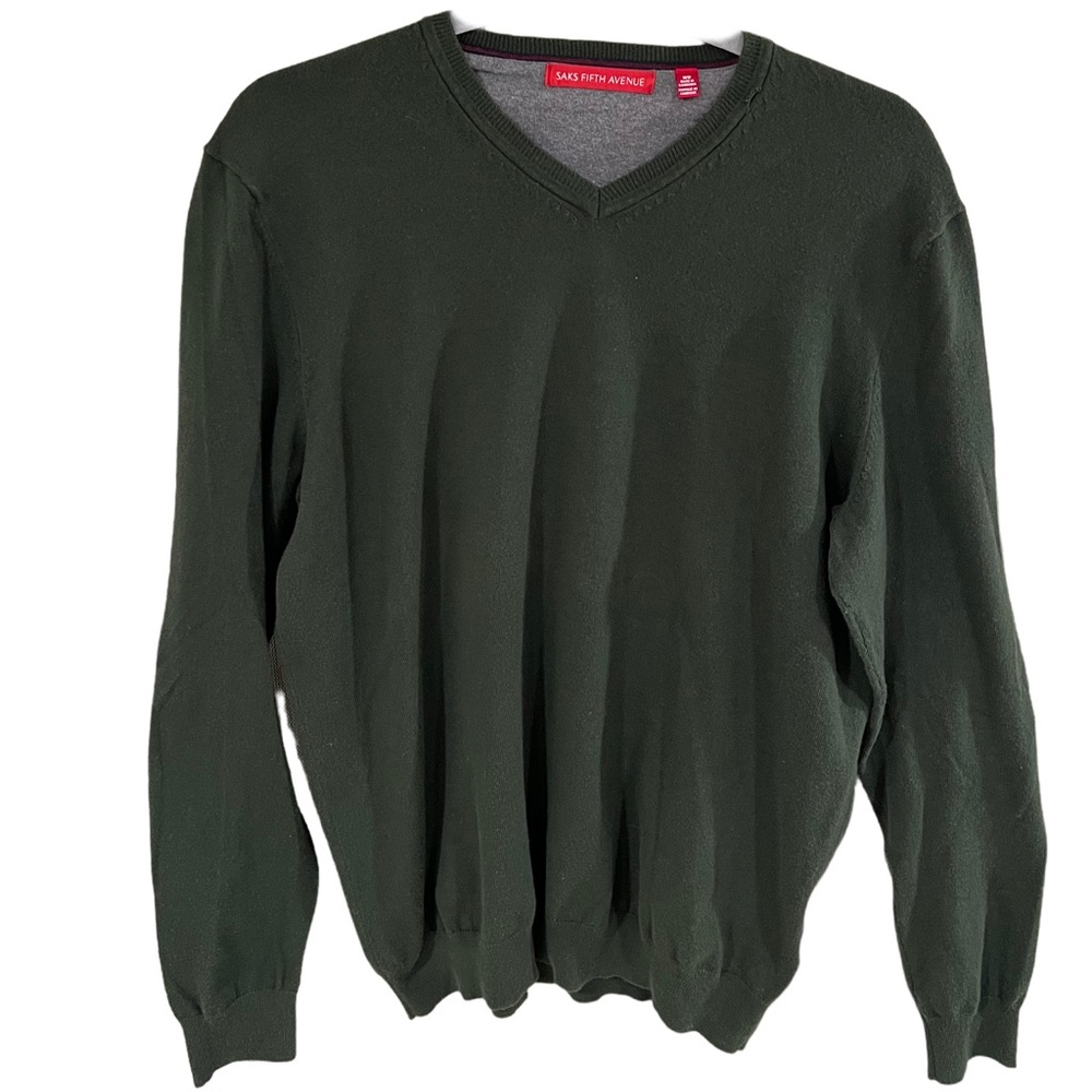 SAKS Fifth Ave Green Sweater M